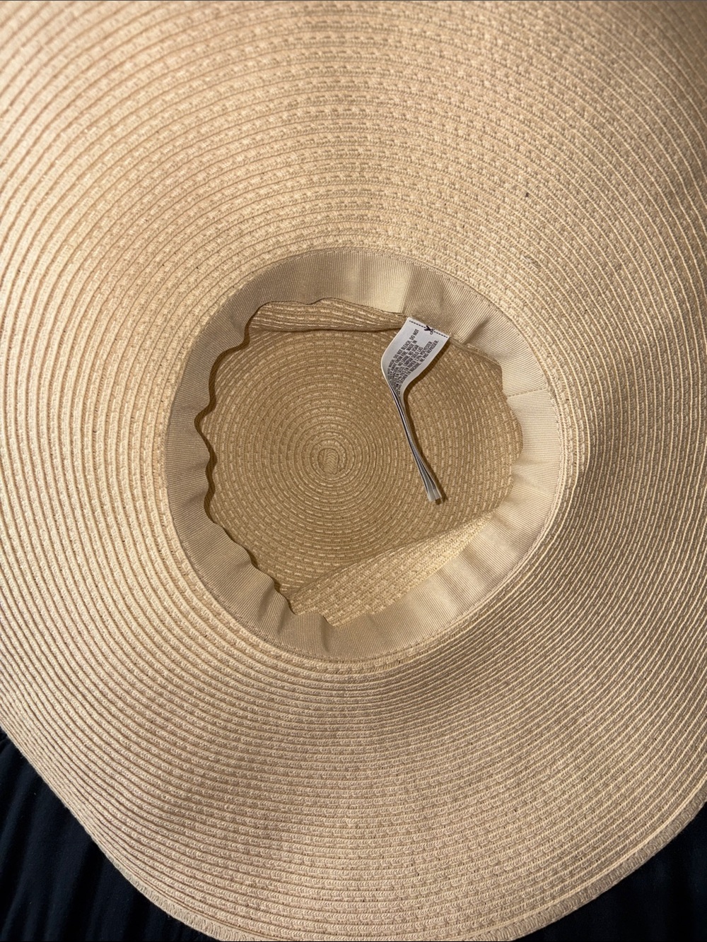 Forever 21 Straw Sun Hat with Red, White & Blue Ribbon - Picture 4 of 4